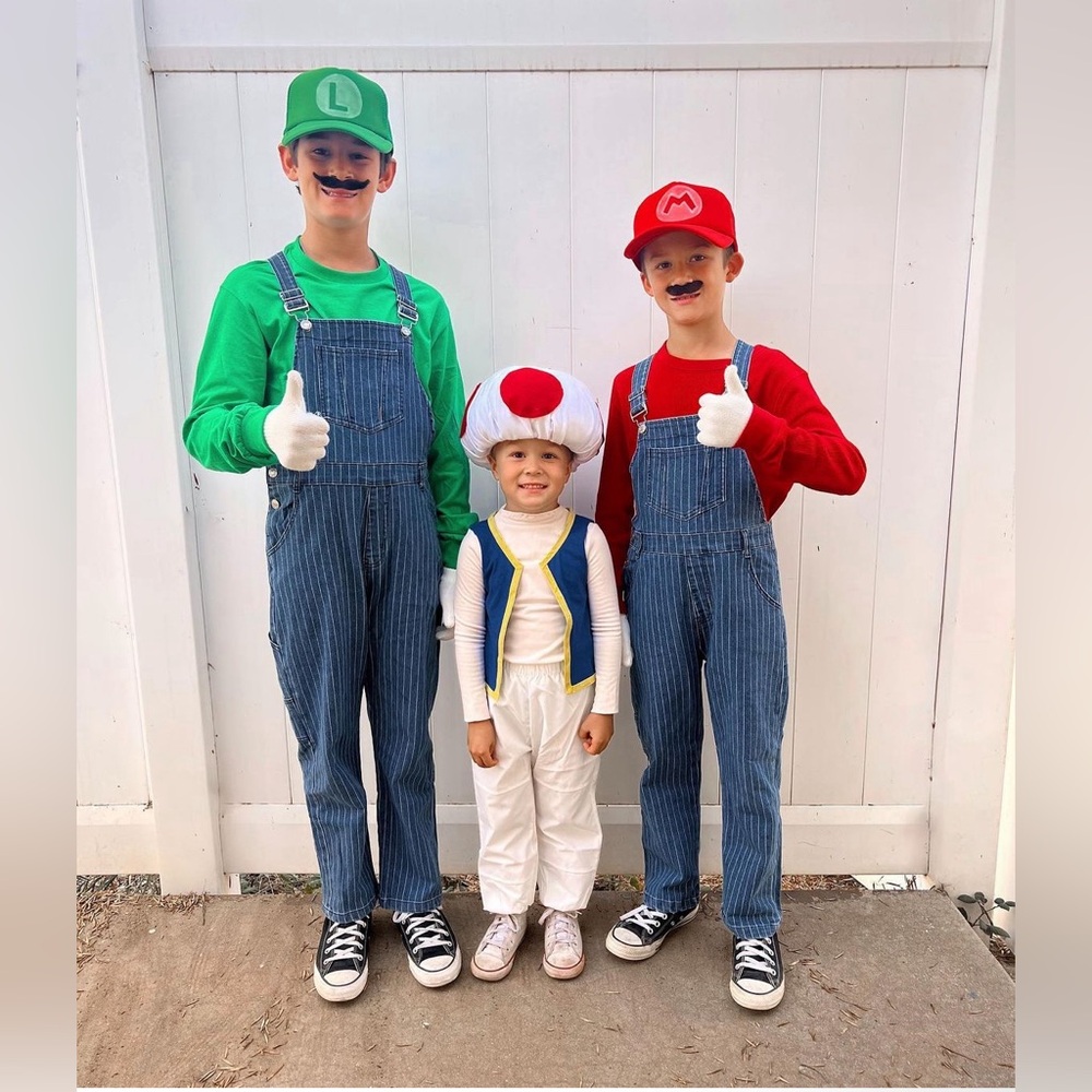Costume Mario Kart Toad Luigi